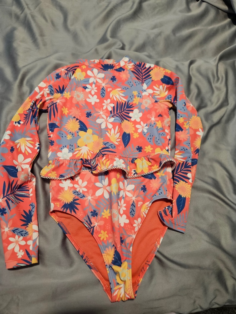 Roxy Little Girls Long Sleeve Swim Suit
